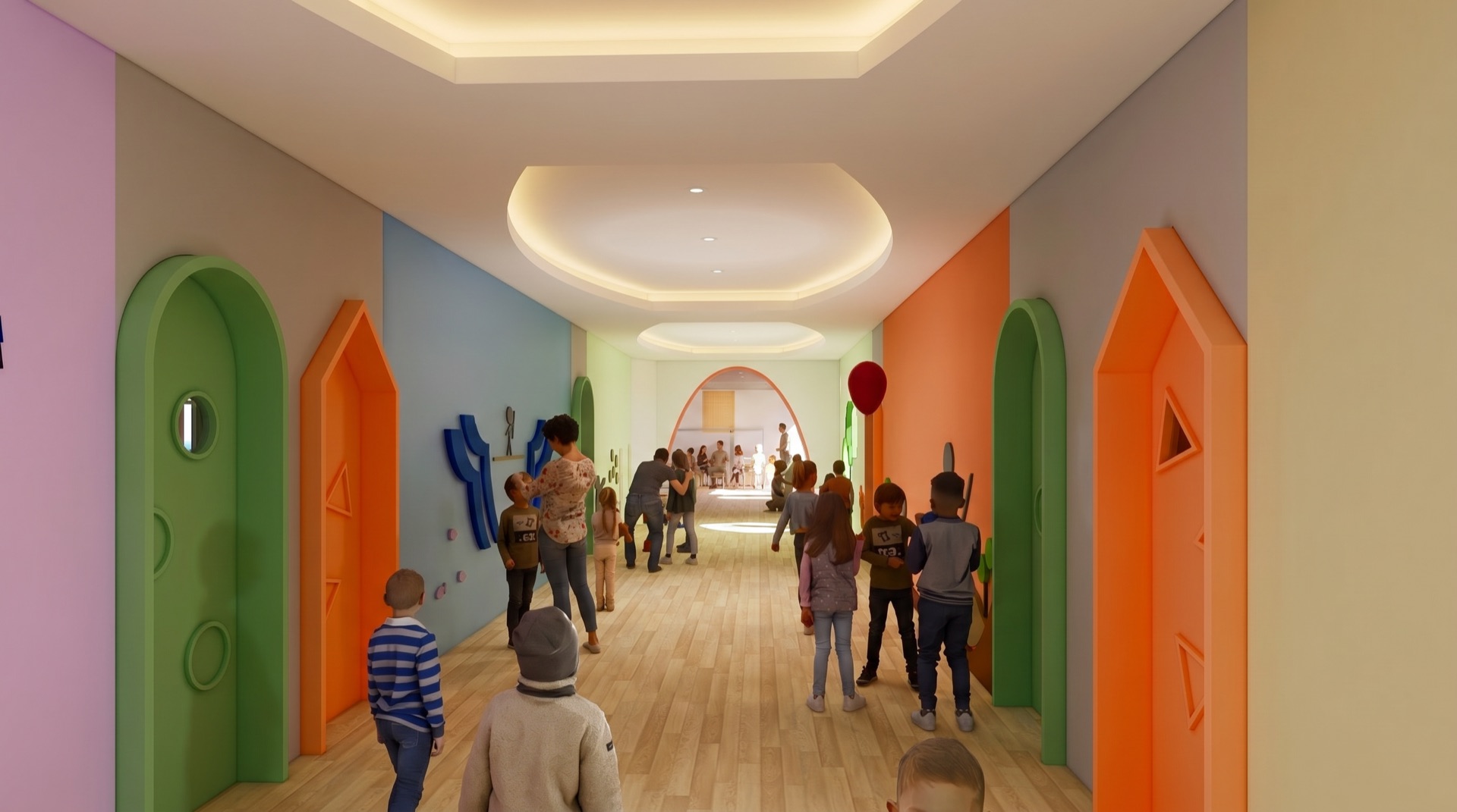 Area Kelas Anak — Tampak Depan